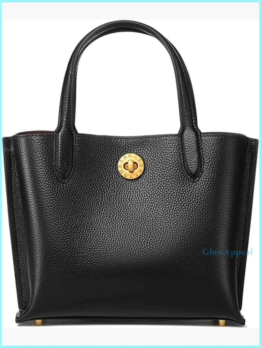 Genuine Leather Tote Bag Top Handle Satchel Medium Size Women's Handbag